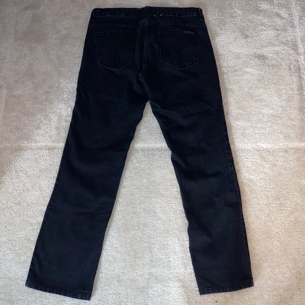 Calvin Klein Solid Black Jeans With Bedazzled Bac… - image 5